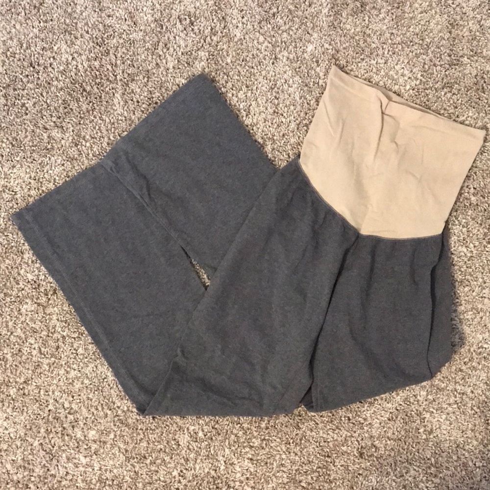 Straight leg over the belly maternity pants